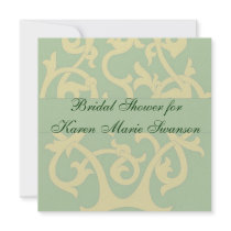 Green Fancy Invitation - blank back by marry_me Green Fancy Invitation - blank back