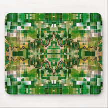 Green Farm Motif Mouse pad