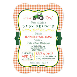 Tractor Baby Shower Invitations amp; Announcements  Zazzle