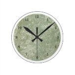 Green Faux Stone Wall Clocks