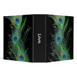 Green Feathers with Black binders