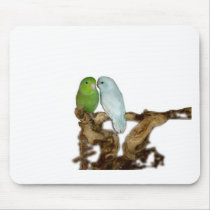 Green female and blue delute male mousepad