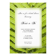 Green Fern Bridal Shower Invitation
