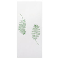 Green Fern, Wedding menu cards Custom Rack Cards