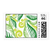 Green Ferns Stamp