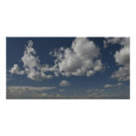 green filed, blue sky, white cloud customized photo card
