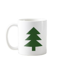 green fir tree mugs