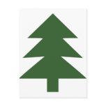 green fir tree post cards