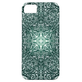 Green Fire Fractal iPhone 5 Covers