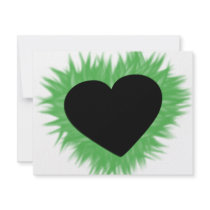 Green Flame Heart invitations by VoXeeD Green Flame Heart invitations
