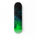 Green Flame Skateboard by MusicIsMyLyfe Green Flame Skateboard