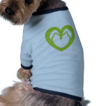 Green flip flops design 1 pet tshirt
