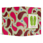 Green Flip Flops &amp; Paisley Binder