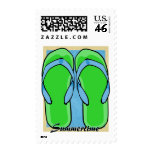 Green Flip Flops Postage