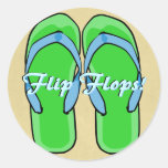 Green Flipflops Sticker