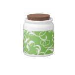 green floral candy jar candy jars