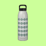 Green Floral Design Water Bottle water bottles