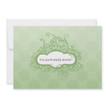 Green Floral Invitation