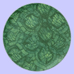 Green Floral Patio Plate plates