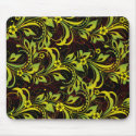 green floral pattern mousepads by VioDeSign green floral pattern mousepads