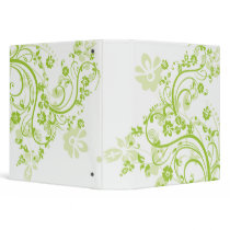 Green Flourish 1.5" Binder