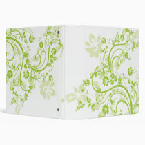 Green Flourish 1.5" Binder binders