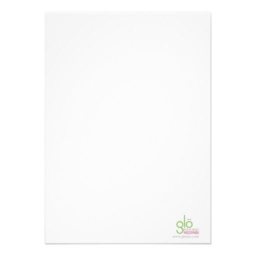 Green Flourish 5x7 Invite