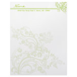 Green Flourish Letterhead