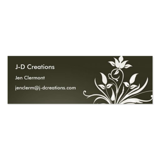Green Flower - Customized Business Card (front side)