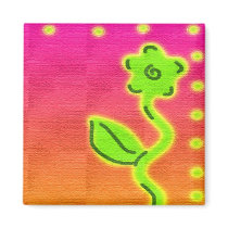 green flower magnets by lissame73 green flower magnets