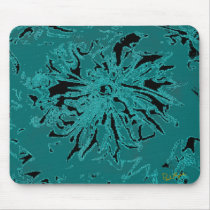Green flower Mousepad