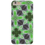 Green Flower Pattern Barely There iPhone 6 Plus Case