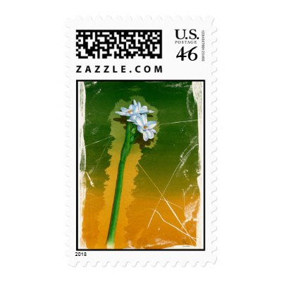 Green flower stamp by briancody