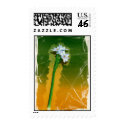 Green flower postage by briancody Green flower postage