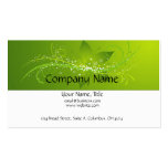Green Flower Star Business Card business cards