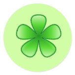 green flower stickers