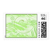 green flowers postage by VioDeSign green flowers postage