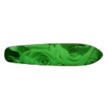 Green Flowers Custom Skate Board