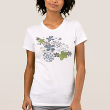 Green flowers tshirt