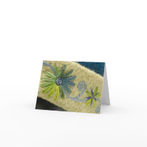 Green Flowers & Vine cards
