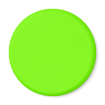 green fluorescent refrigerator magnet
