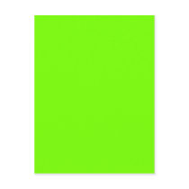 green fluorescent postcards