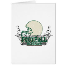 Green Football Hardcore Tshirts and Gifts Card