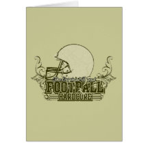 Green Football Hardcore Tshirts and Gifts Greeting Cards