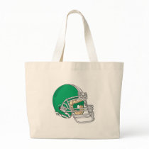 Green football helmet bags