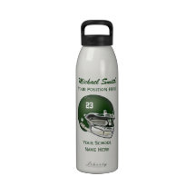Green Football Helmet Liberty Bottle Water Bottles