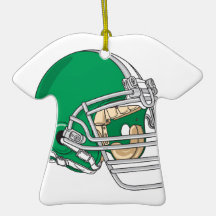 green football helmet vector ornaments
