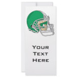 green football helmet vector custom rack cards