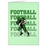 Green Football Player T-shirts and Gifts Card