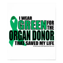 Green For Organ Donor posters